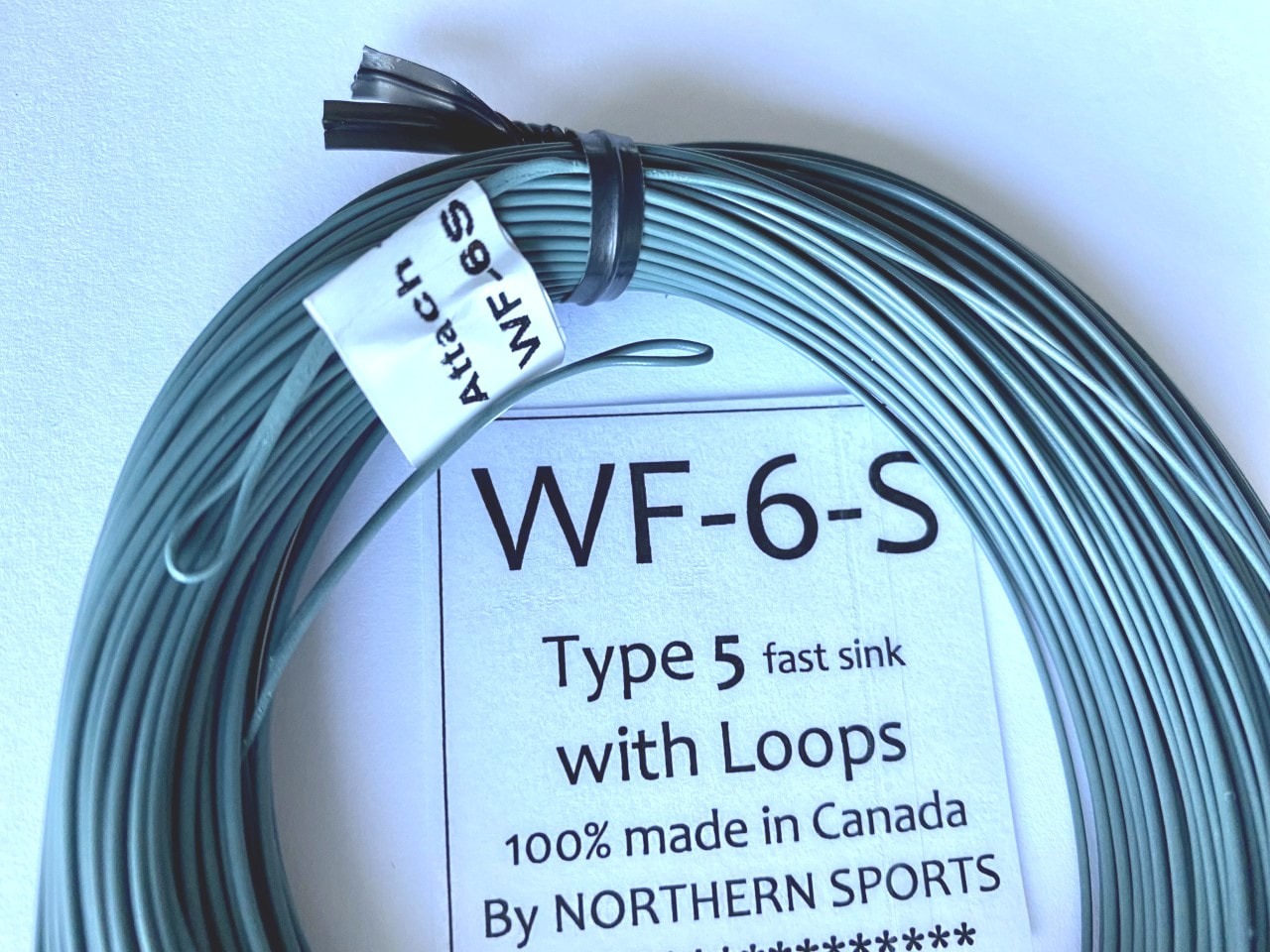 WF-7-S fly line EXTRA FAST SINK type 7 FULL SINK with LOOPS *Made in Canada* 
