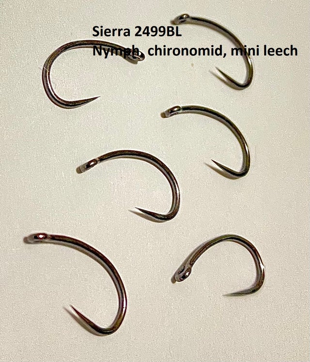 2312BL all purpose Nymph & Dry & Chironomid fly tying hooks #16 #14 #12 #10 #8